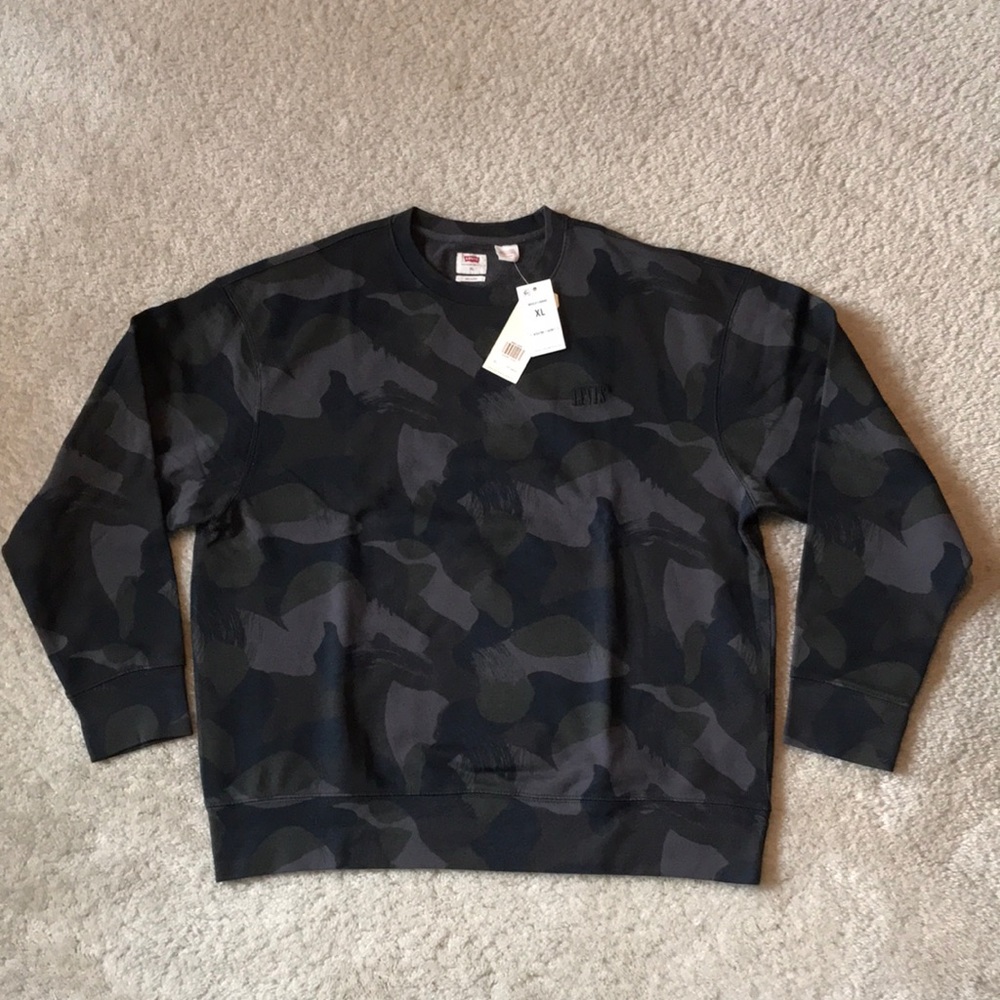 Men’s Levi’s Authentic Camo Crewneck Sweatshirt XL